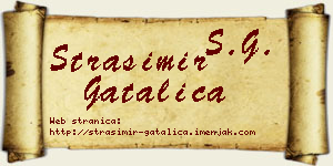 Strašimir Gatalica vizit kartica